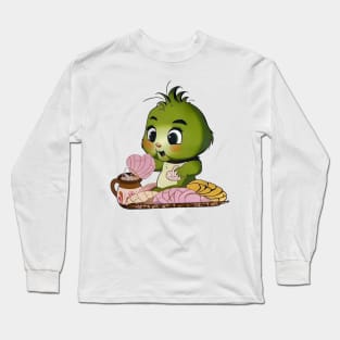 Baby Grinch Pan and Cafe Long Sleeve T-Shirt